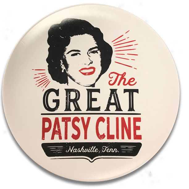 The Great Patsy Cline 10" Melamine Plate
